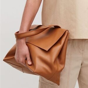 Cos Tan Leather Handbag